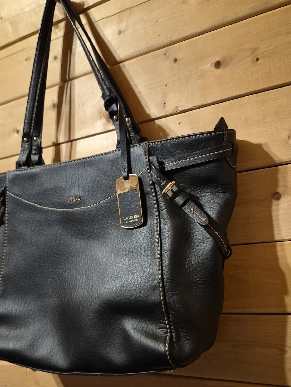 Lauren Ralph Luaren Black Tote Purse